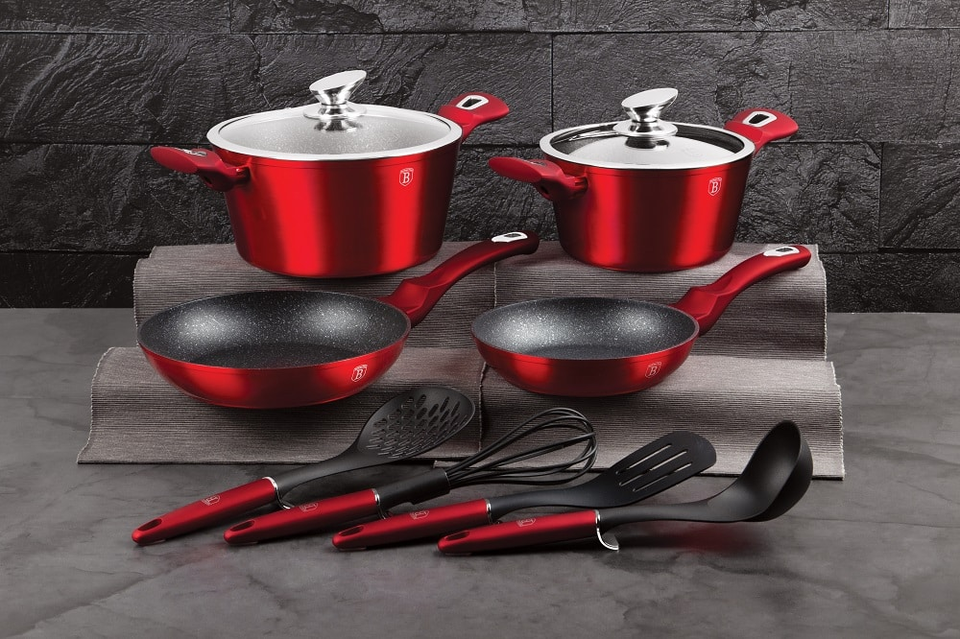 10-Piece Cookware Set Berlinger Haus BH/6141 Burgundy