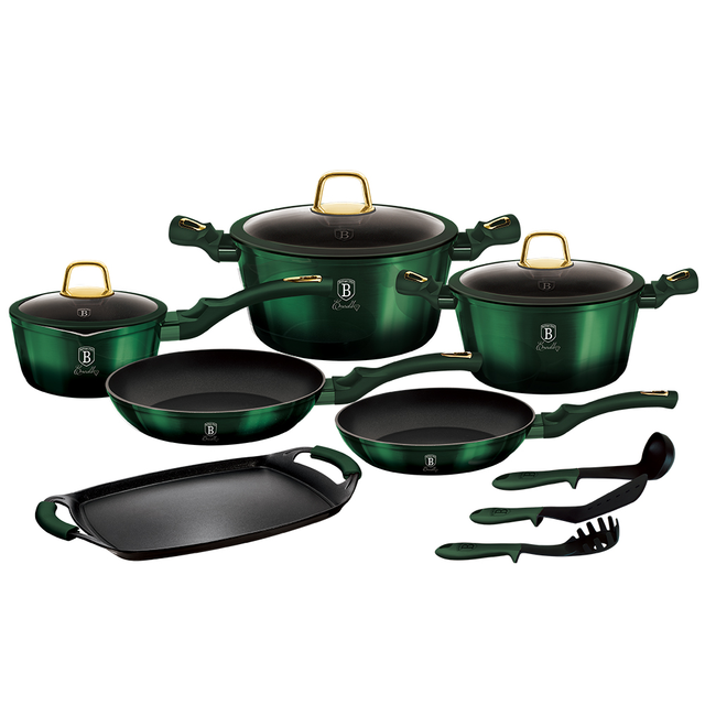 12-Piece Cookware Set Berlinger Haus BH/6066 Emerald Green