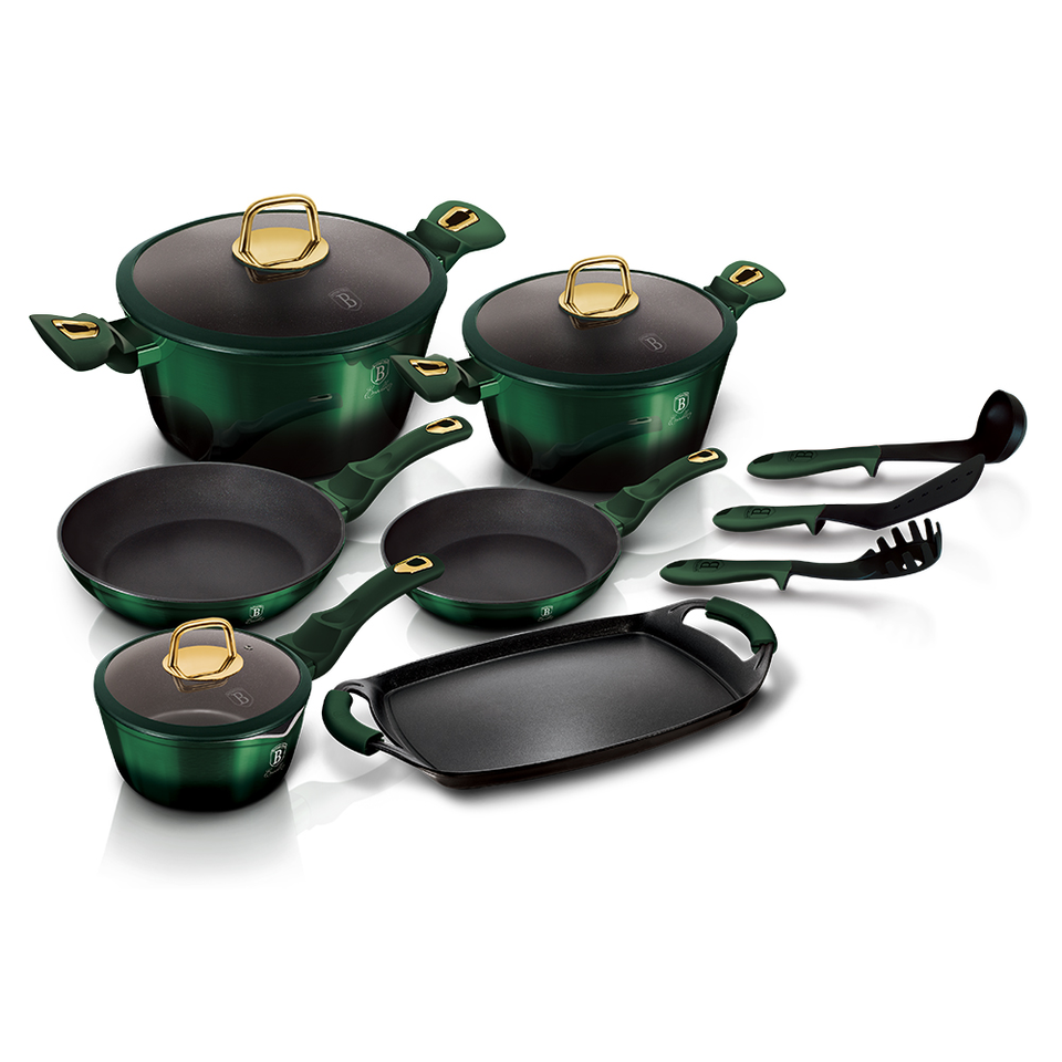 12-Piece Cookware Set Berlinger Haus BH/6066 Emerald Green