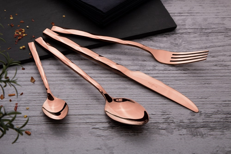 24-Piece Cutlery Set Berlinger Haus BH/2621 Mirror Rose Gold