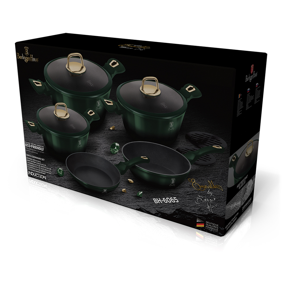 10-Piece Cookware Set Berlinger Haus BH/6065 Emerald Green