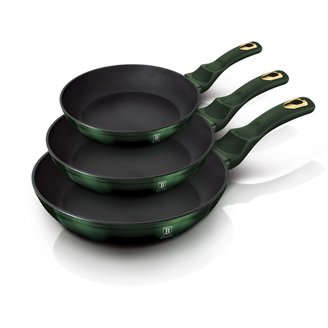 3-Piece Stovetop Pan Set Berlinger Haus BH/6168 Emerald