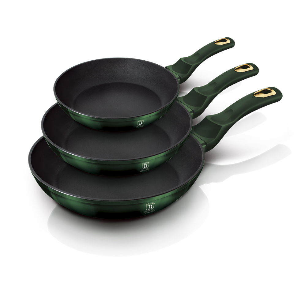 3-Piece Stovetop Pan Set Berlinger Haus BH/6168 Emerald
