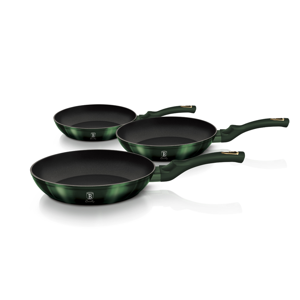 3-Piece Stovetop Pan Set Berlinger Haus BH/6168 Emerald