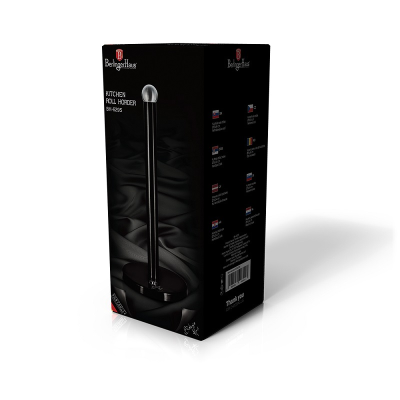 Kitchen Roll Holder Berlinger Haus BH/6295 Black & Silver