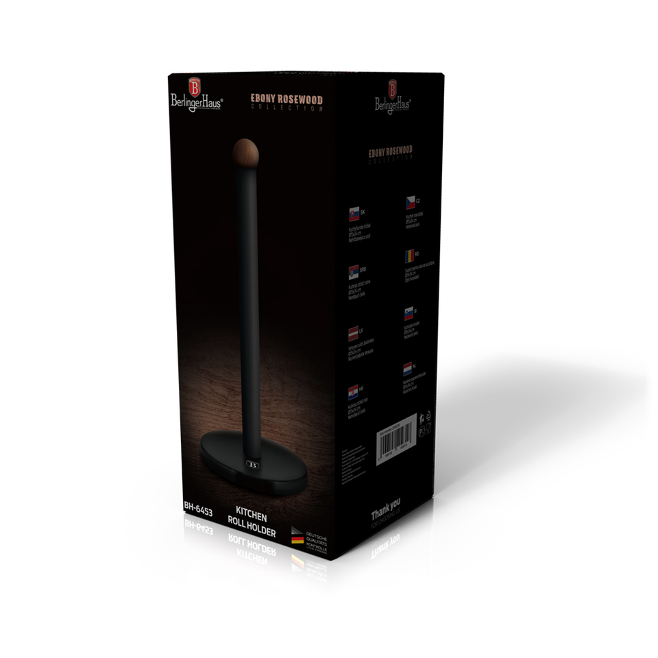 Kitchen Roll Holder Berlinger Haus BH/6453 Black & Wood