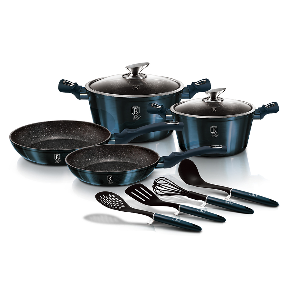 10-Piece Cookware Set Berlinger Haus BH/6143 Aquamarine Blue