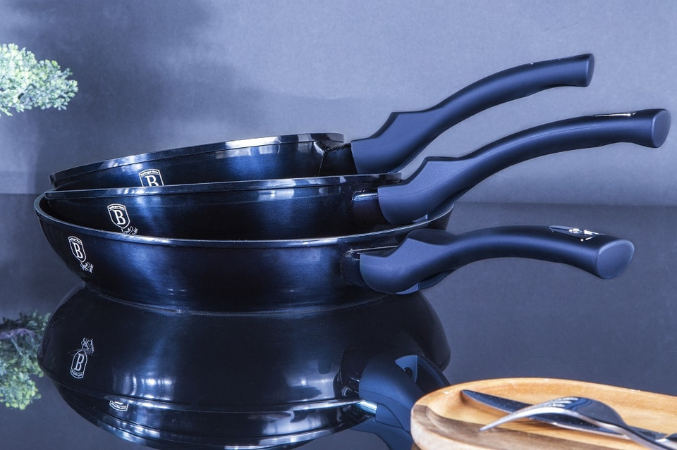 3-Piece Skillet Set  Berlinger Haus BH/6177 Aquamarine