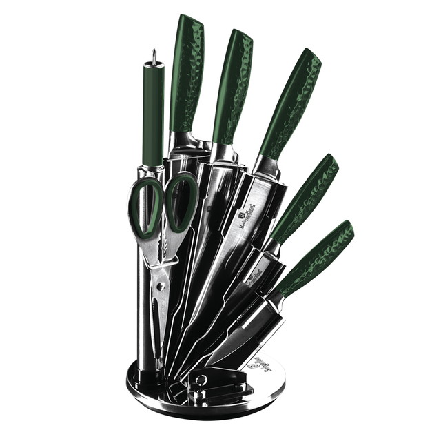 8-Piece Knife Set with Stand Berlinger Haus BH/2463 Emerald Green