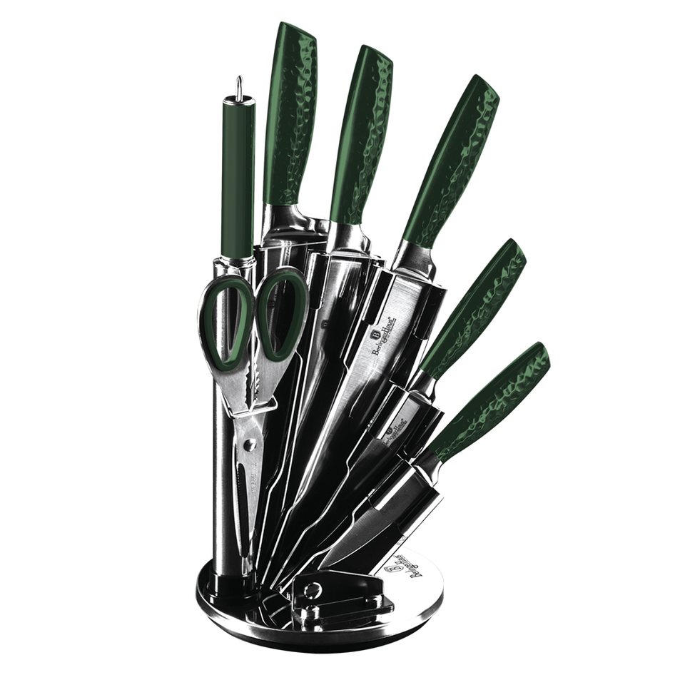 8-Piece Knife Set with Stand Berlinger Haus BH/2463 Emerald Green