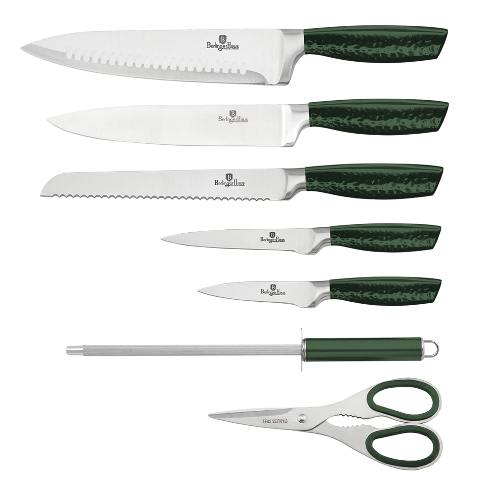 8-Piece Knife Set with Stand Berlinger Haus BH/2463 Emerald Green