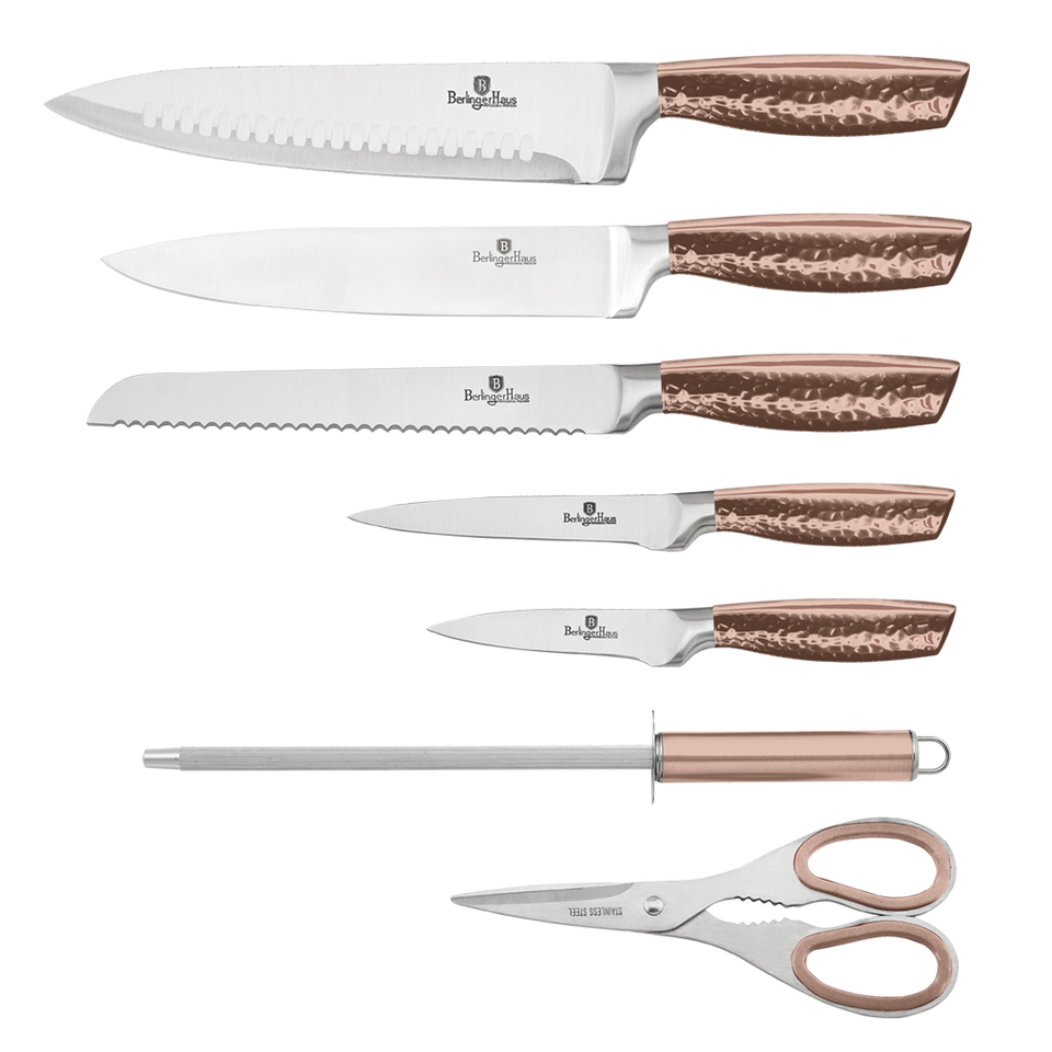 8-Piece Knife Set Berlinger Haus BH/2462 Rose Gold Collection