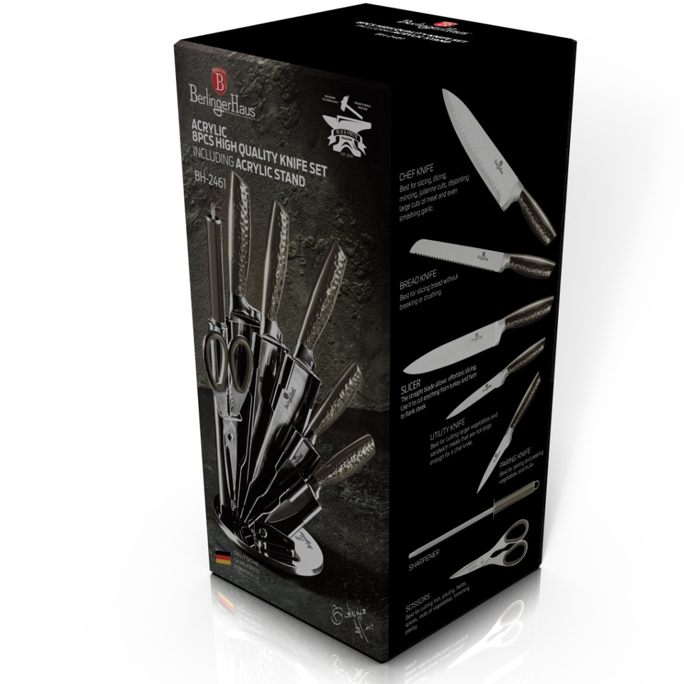 8-Piece Knife Set Berlinger Haus BH/2461 Carbon Line