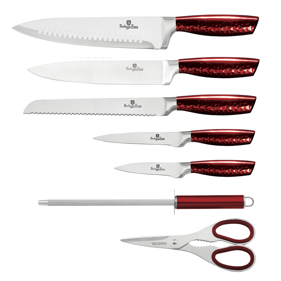 8-Piece Knife Set Berlinger Haus BH/2459 Burgundy Red