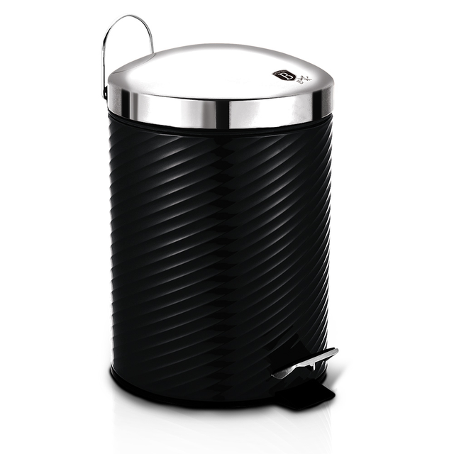 Pedal Bin 5L Berlinger Haus BH/--6443 Black Silver Collection