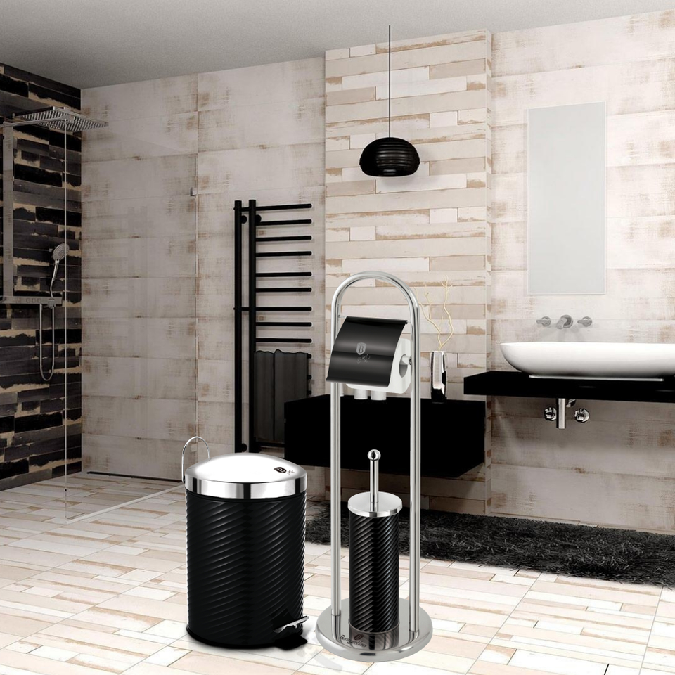 Toilet Brush with Paper Holder Berlinger Haus BH/6551 Black