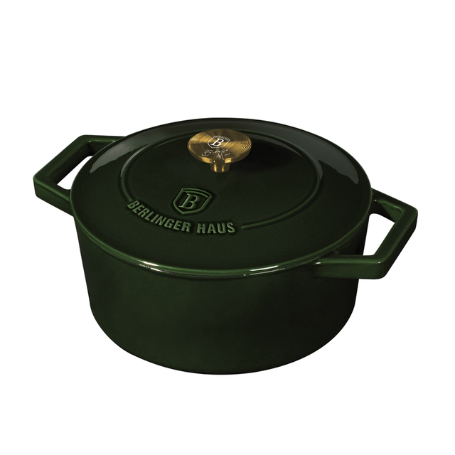 Casserole 24 cm Cast Iron Berlinger Haus BH-6503 Emerald Collection