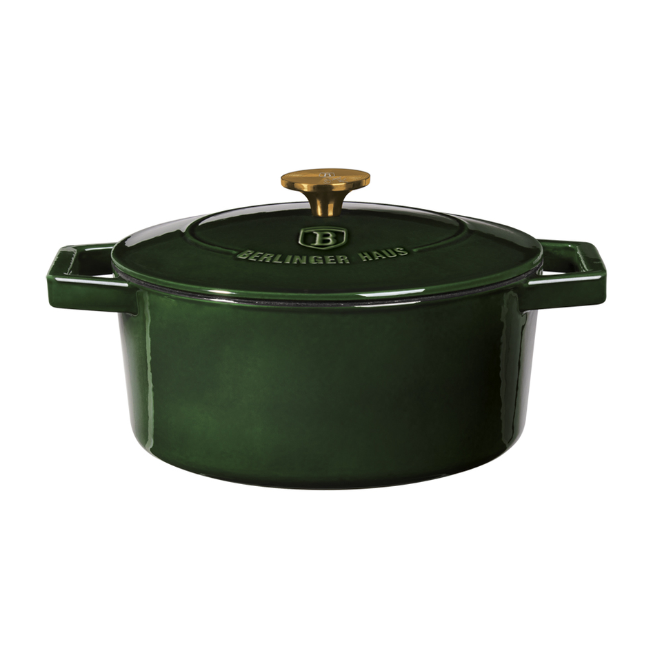 Casserole 24 cm Cast Iron Berlinger Haus BH/6503 Emerald Green