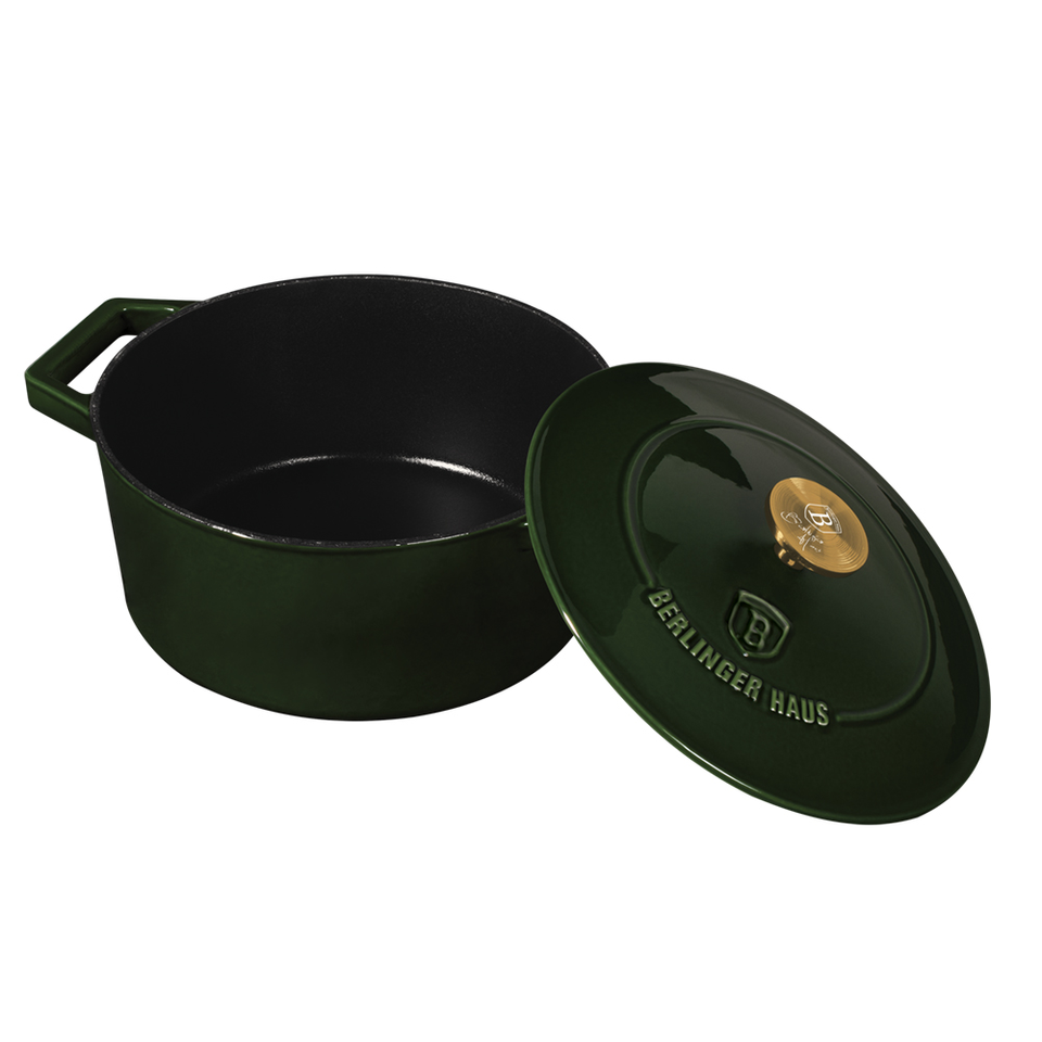 Casserole 24 cm Cast Iron Berlinger Haus BH/6503 Emerald Green