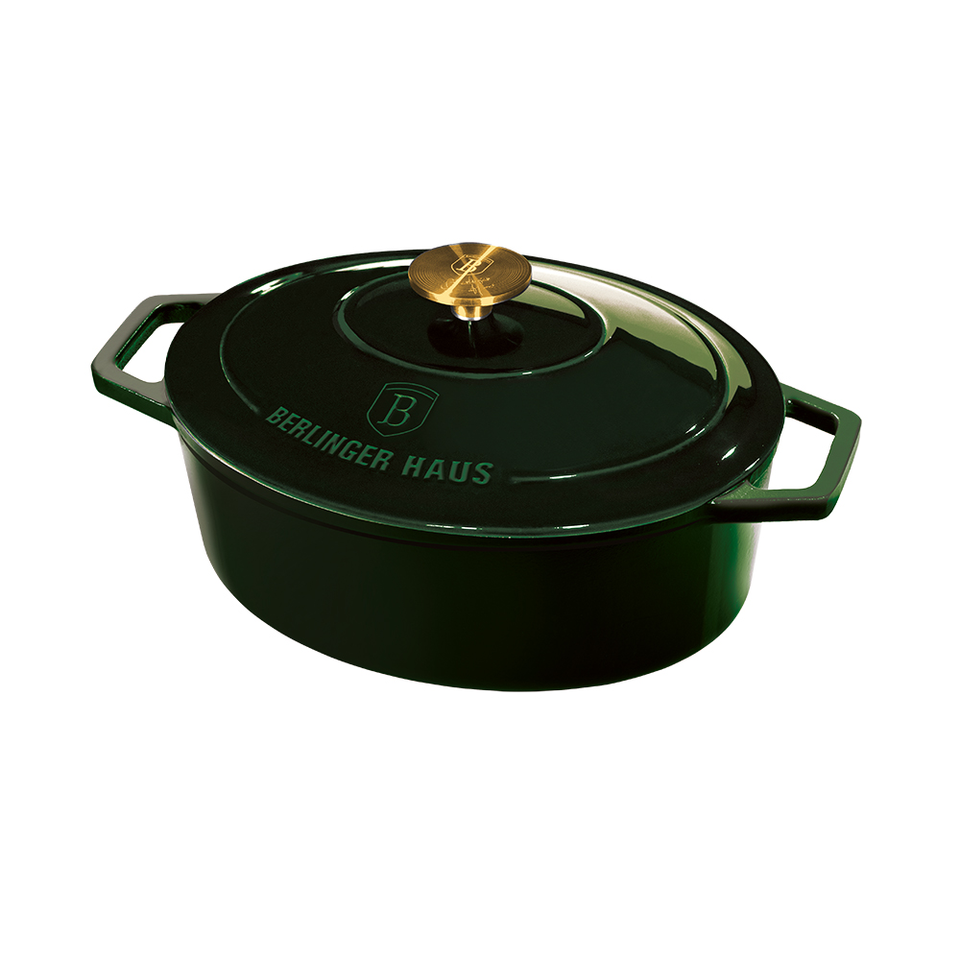Casserole 30 cm Cast Iron Berlinger Haus BH/6505 Emerald