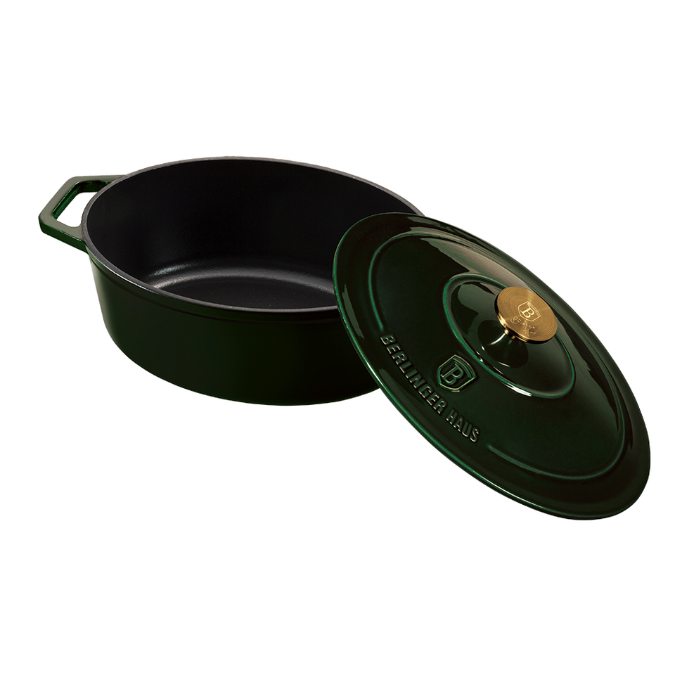 30 cm Cast Iron Casserole Berlinger Haus BH-6505 Emerald