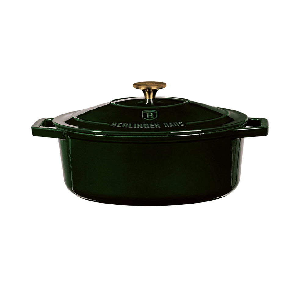 30 cm Cast Iron Casserole Berlinger Haus BH-6505 Emerald