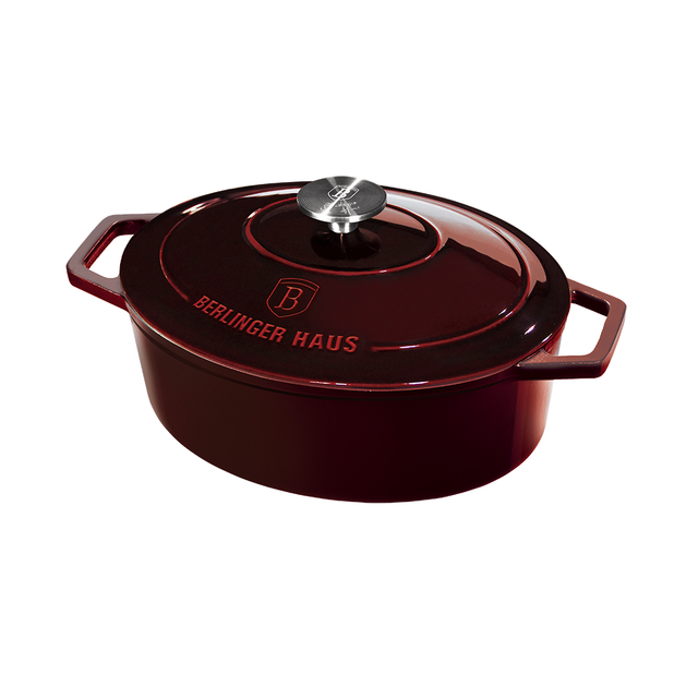 Casserole 30 cm Cast Iron Berlinger Haus BH/6499 Burgundy Red