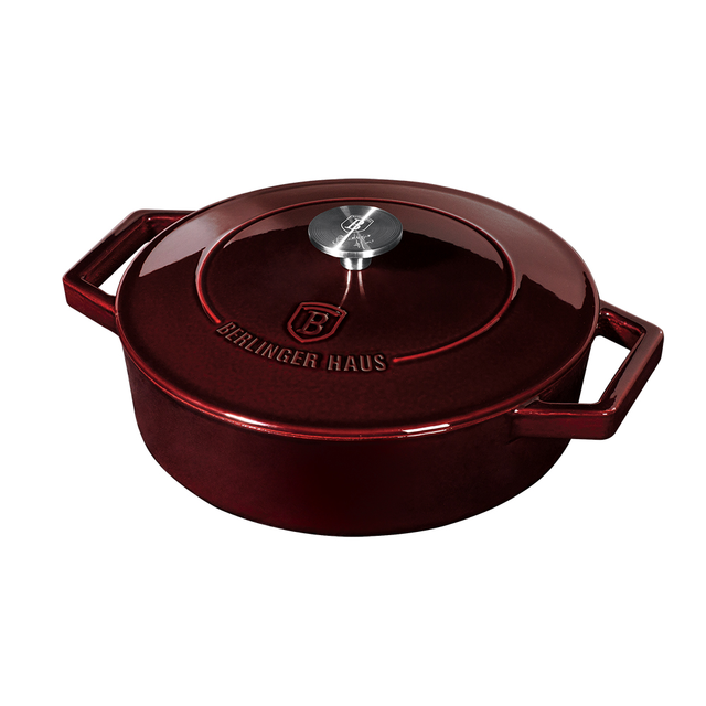 Casserole 26 cm Cast Iron Berlinger Haus BH/6498 Burgundy