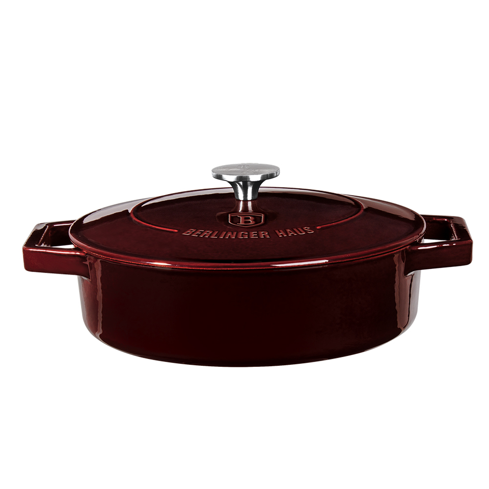 Casserole 26 cm Cast Iron Berlinger Haus BH/6498 Burgundy