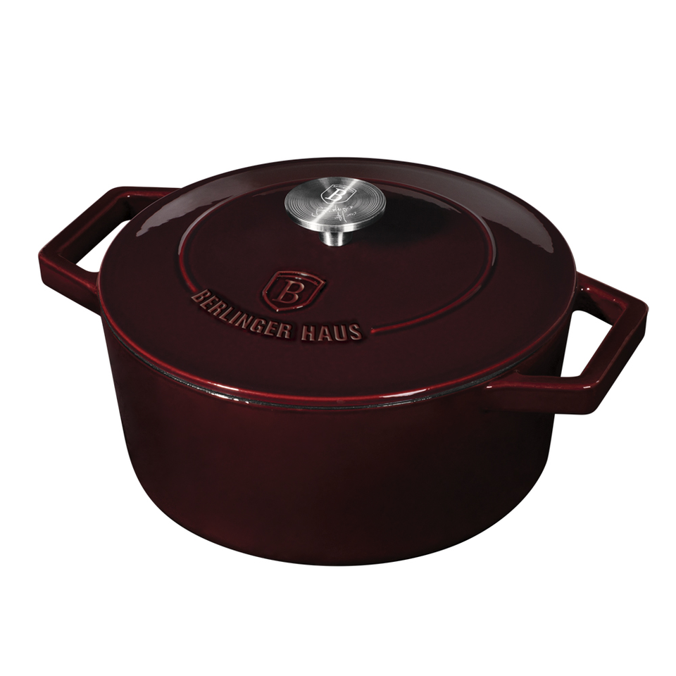 Casserole 24 cm Cast Iron Berlinger Haus BH/6497 Burgundy