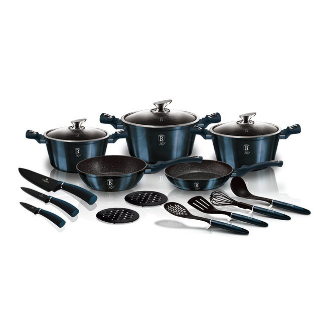 17-Piece Cookware Set Berlinger Haus BH-6164 Aquamarine Collection