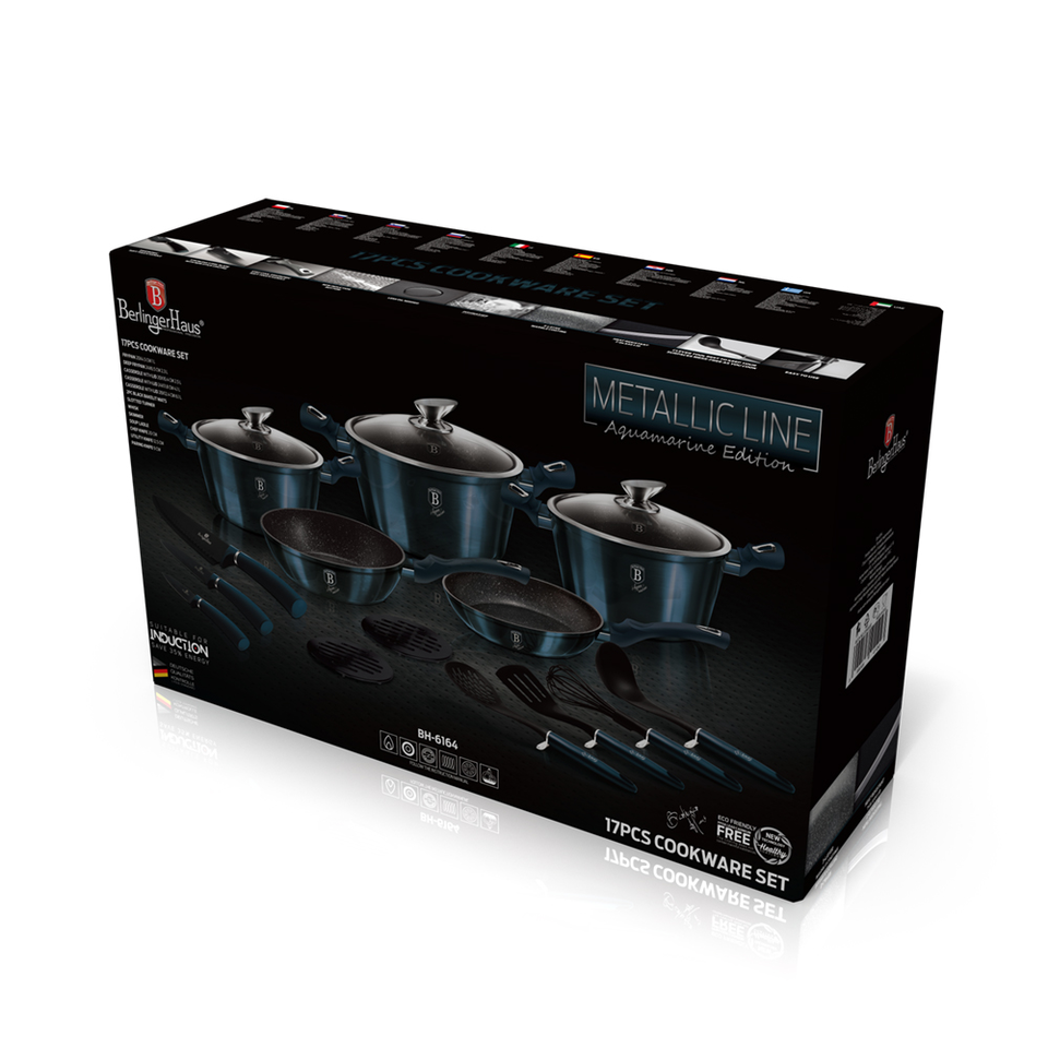 17-Piece Cookware Set Berlinger Haus BH-6164 Aquamarine