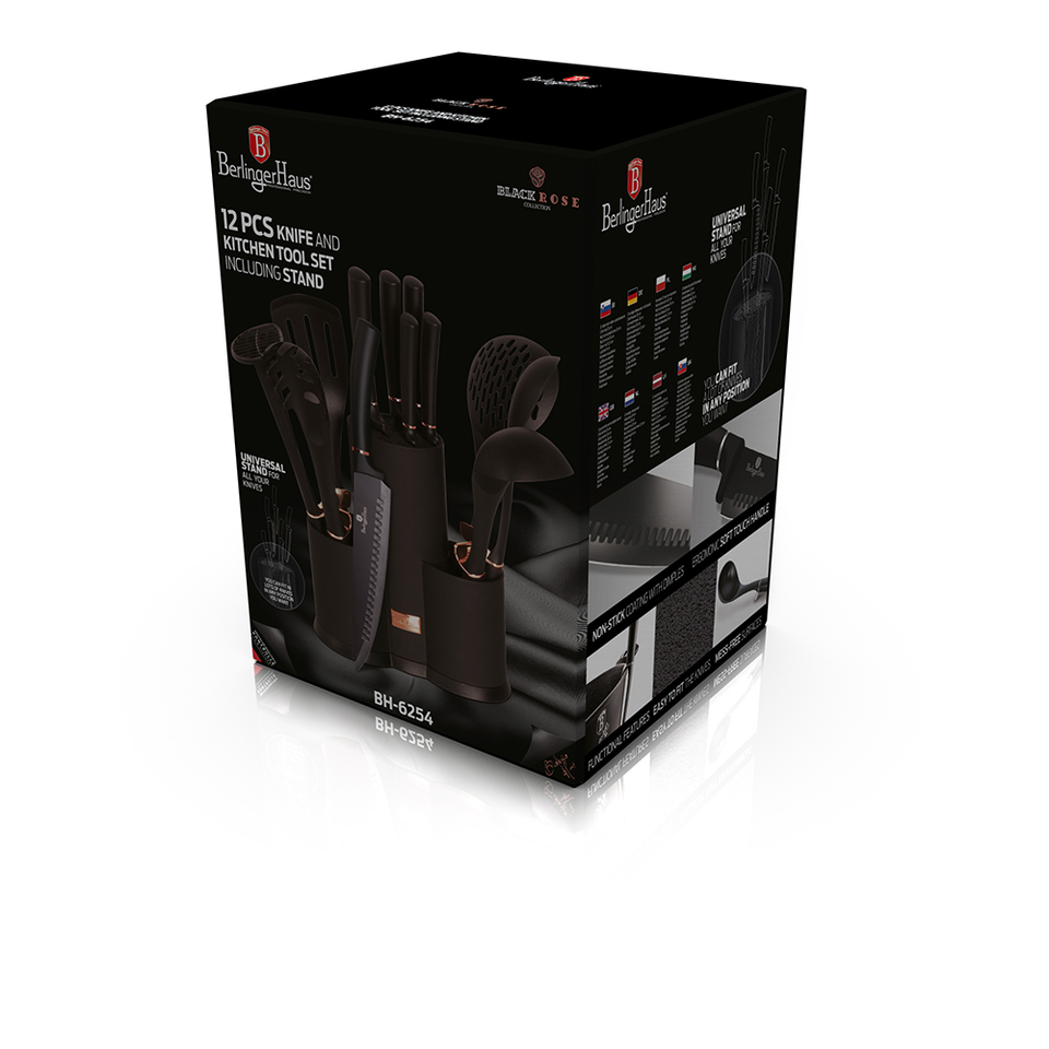 Knife & Utensils Set Berlinger Haus BH-6254 Black Rose Collection