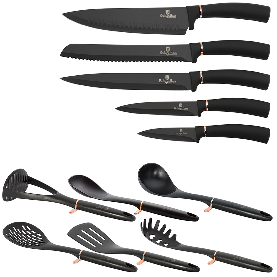 Knife & Utensils Set Berlinger Haus BH-6254 Black Rose Collection