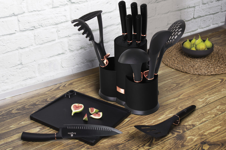 Knife & Utensils Set Berlinger Haus BH-6254 Black Rose Collection