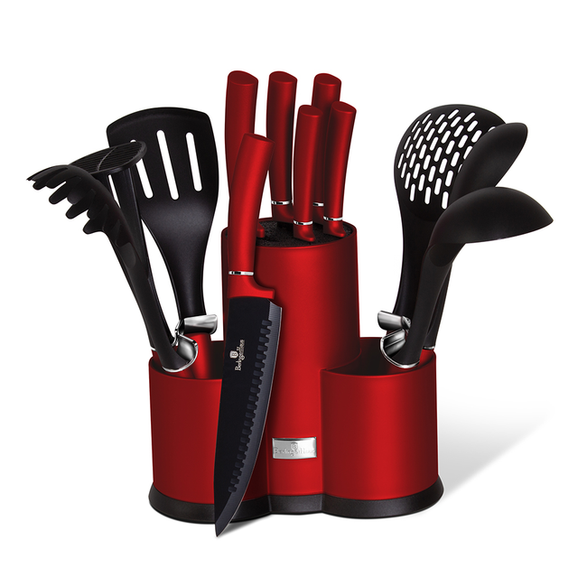 12-Piece Knife & Utensils Set Berlinger Haus BH-6248 Burgundy Line