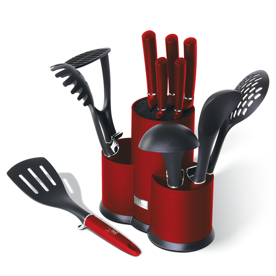 12-Piece Knife & Utensils Set Berlinger Haus BH-6248 Burgundy Line