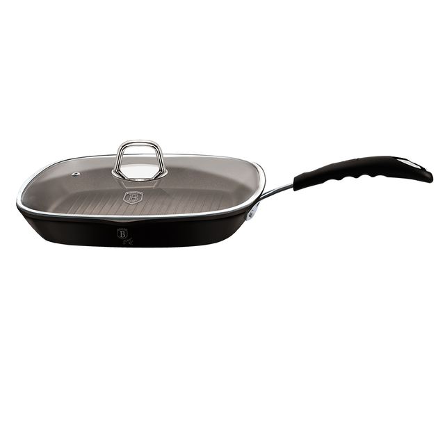 Grill Pan with Glass Lid 28 cm Berlinger Haus BH/6130