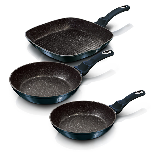 Cooking Trio Frying Pan Set Berlinger Haus BH6140 Aquamarine