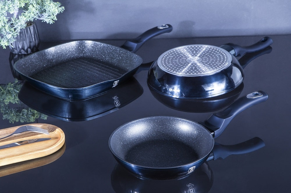 Cooking Trio Frying Pan Set Berlinger Haus BH6140 Aquamarine