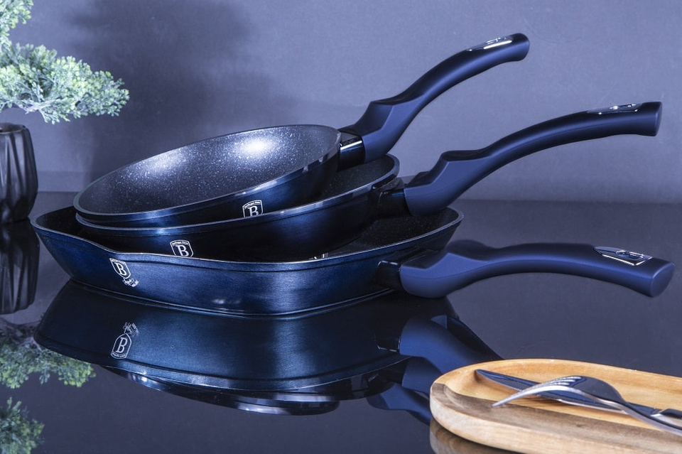 Cooking Trio Frying Pan Set Berlinger Haus BH6140 Aquamarine