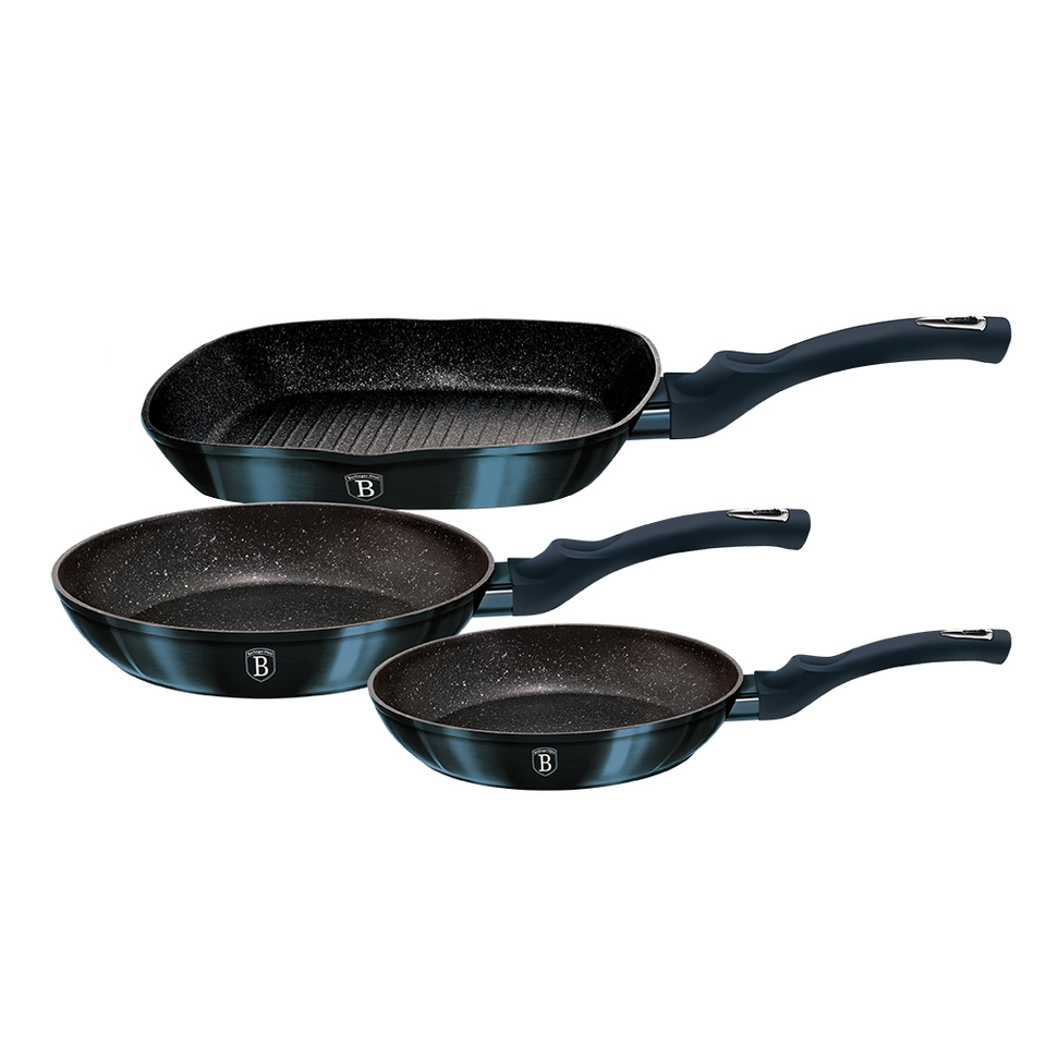 Cooking Trio Frying Pan Set Berlinger Haus BH6140 Aquamarine