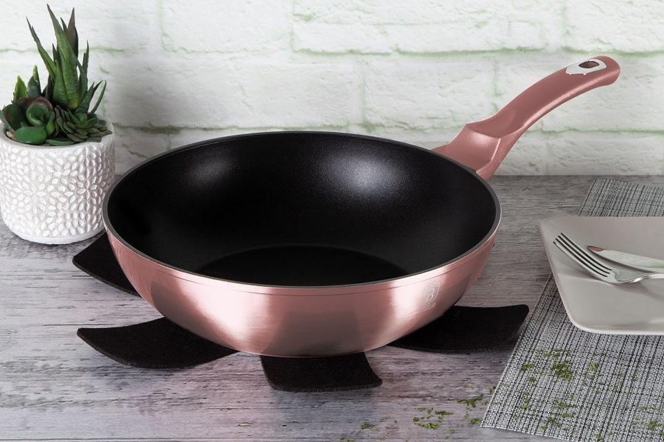 Wok for Induction Cooktop 28 cm Berlinger Haus BH6030 I-Rose