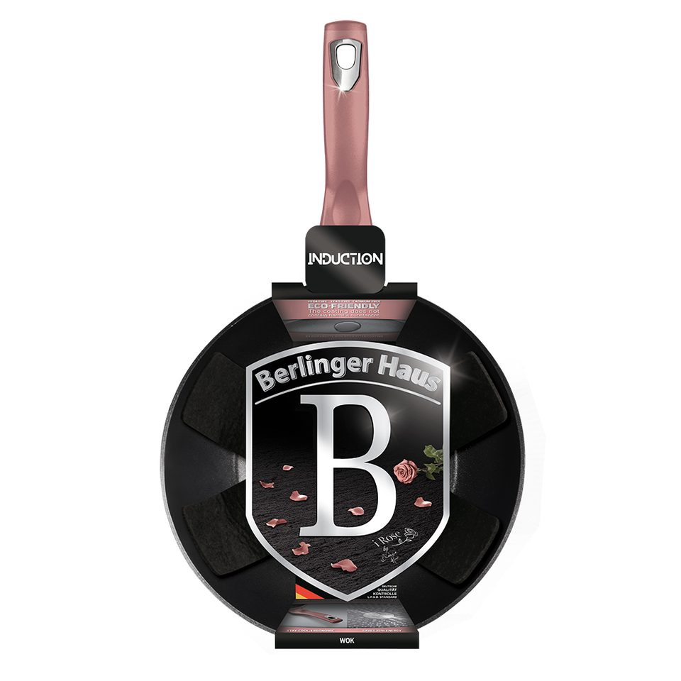 Wok for Induction Cooktop 28 cm Berlinger Haus BH6030 I-Rose