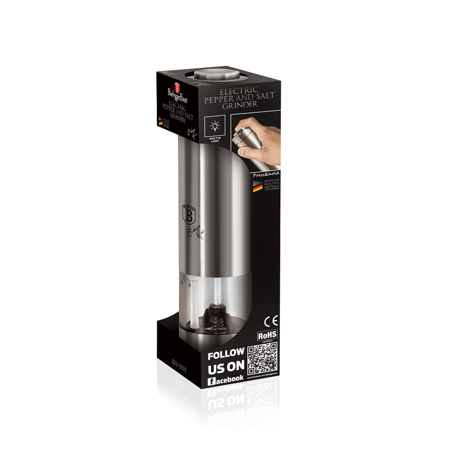 Electric Pepper or Salt Mill Berlinger Haus BH/1979 Carbon Collection