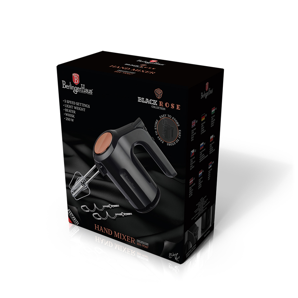 Hand Mixer Berlinger Haus BH/9067 Black Rose Collection