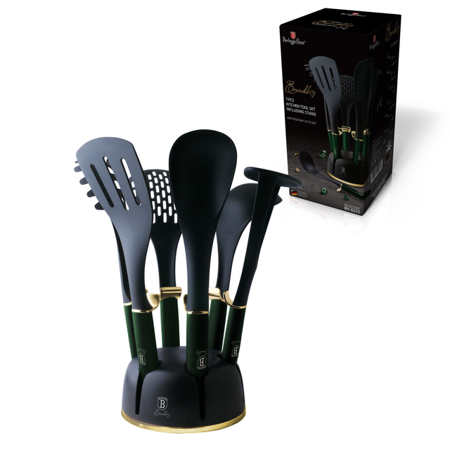 Kitchen Utensils with Stand Berlinger Haus, BH/6243 Emerald Collection