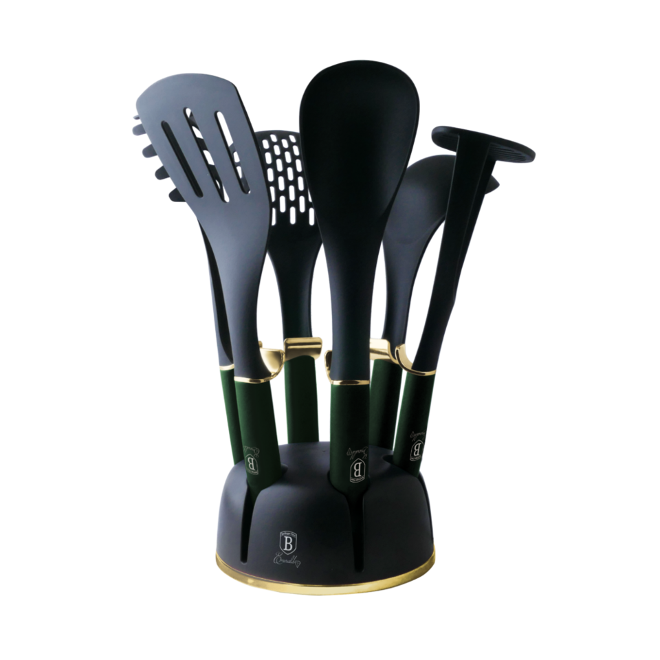 Kitchen Utensils with Stand Berlinger Haus, BH/6243 Emerald Collection