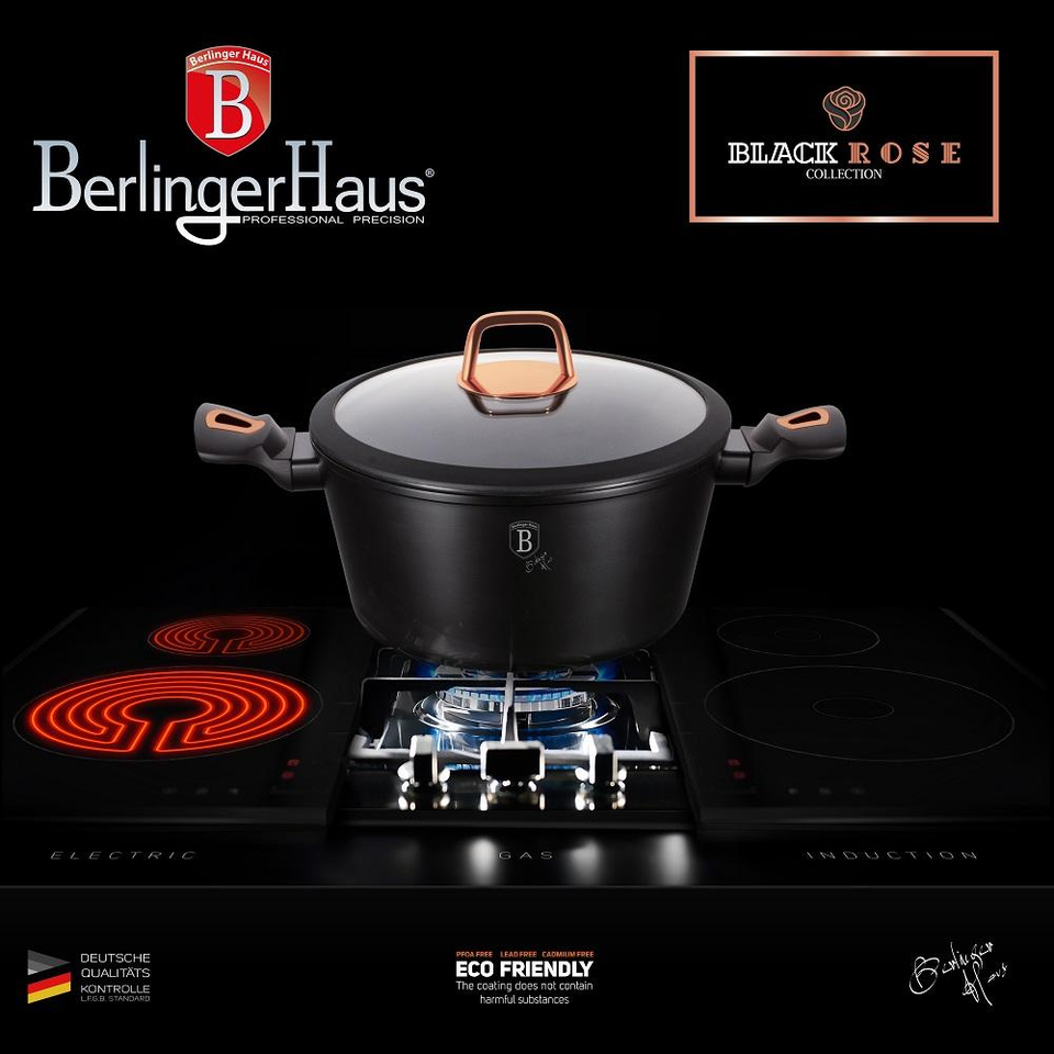 Casserole 20 cm Berlinger Haus BH/1641 Black Rose Collection