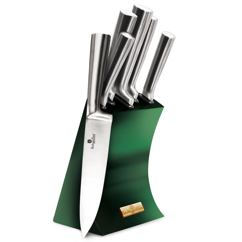 Knife Set with Stand Berlinger Haus BH/2448 Emerald Collection